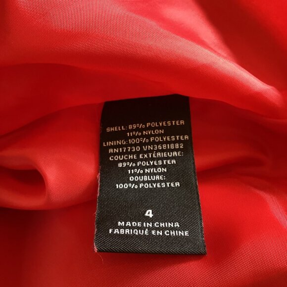5 For $25 Prabal Gurung For Target Red & Black Sleeveless A-Line‎ Dress Size 4 - Picture 3 of 7